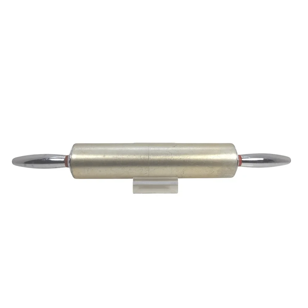 Vintage Gold and Silver Metal Rolling Pin Heavy‎ Duty Professional Baker Tool